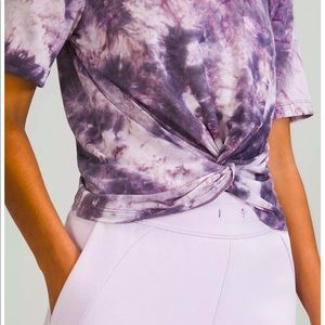 Lululemon purple tie-dye shirt size 12